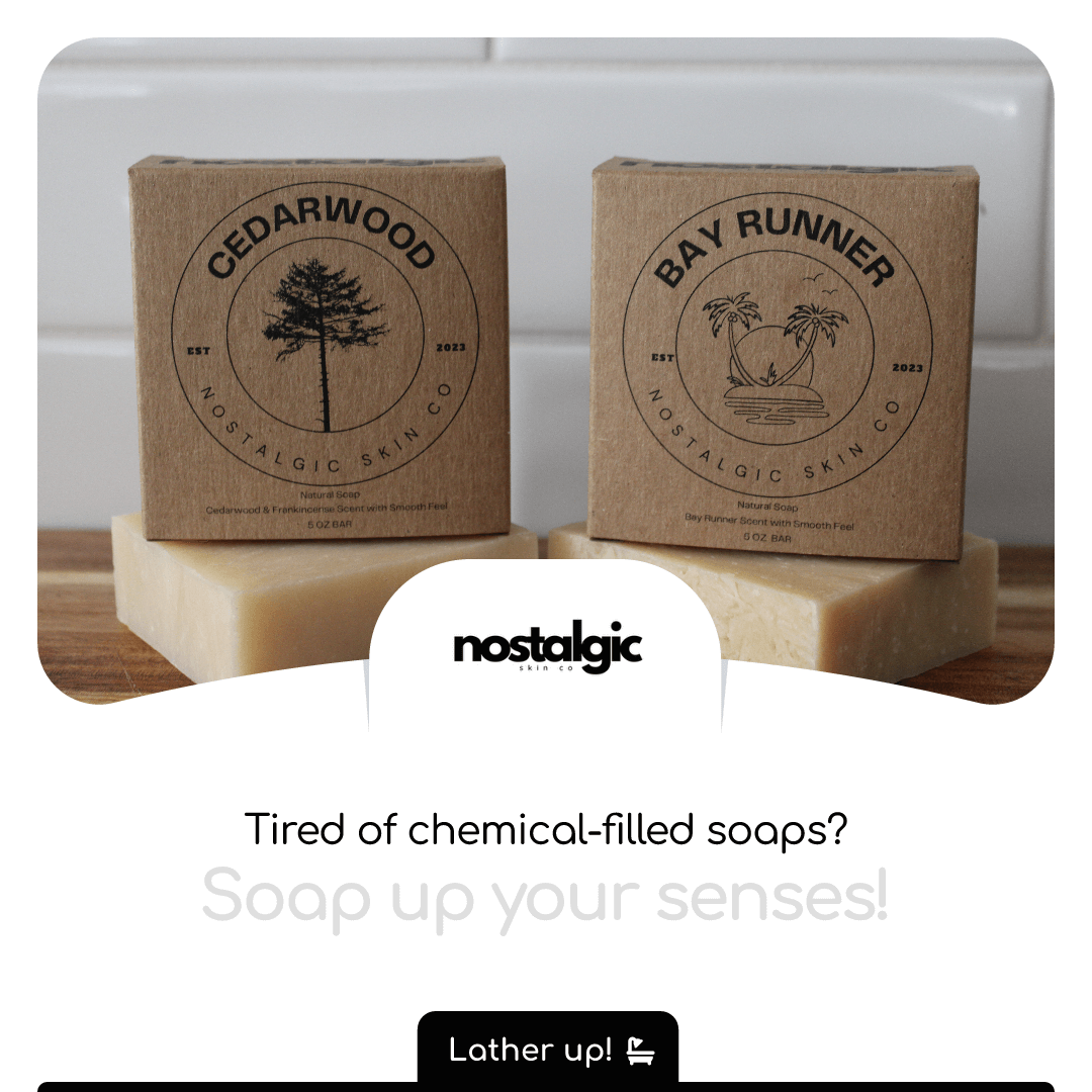 Natural Soap for Men - Nostalgic Skin Co - Ditch the Body Wash