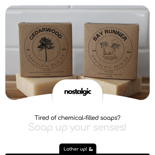 Natural Soap for Men - Nostalgic Skin Co - Ditch the Body Wash