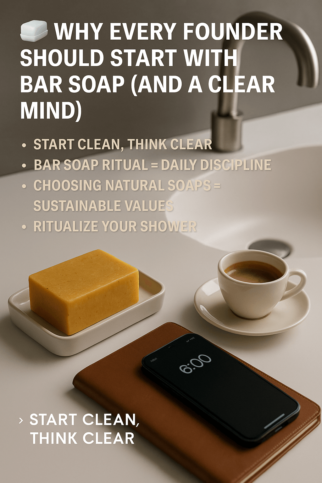 🧼 Why Every Founder Should Start With Bar Soap (And a Clear Mind)
