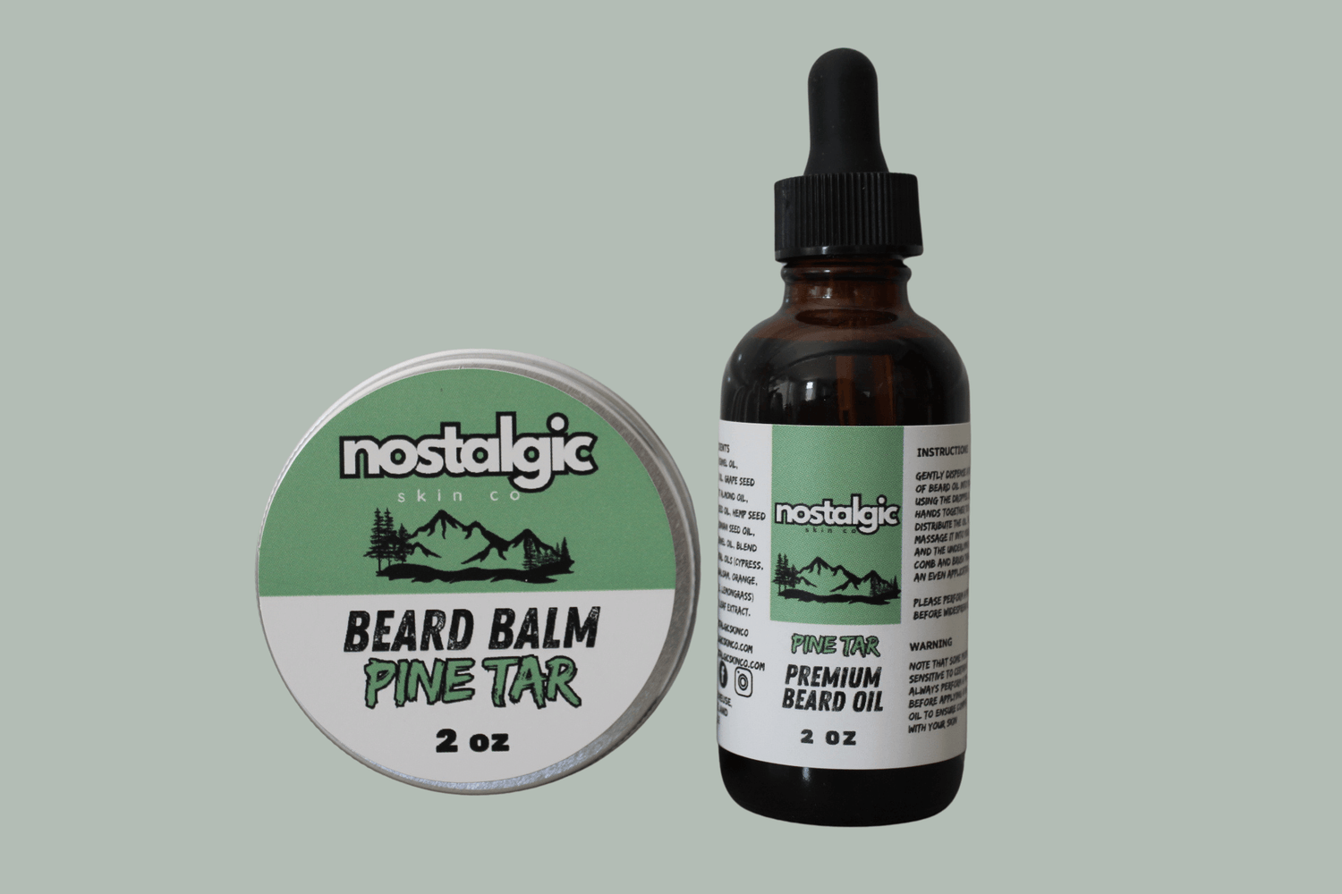 Men’s beard care collection with natural beard oils and balms for soft, healthy facial hair