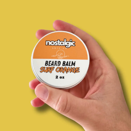 A natural beard balm with a bold citrus scent, designed to hydrate and soften facial hair.