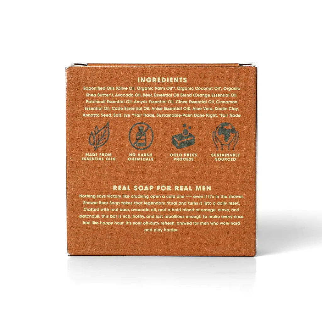 Shower Beer Soap – The Best Bar Soap for Dry Skin - natural grooming product