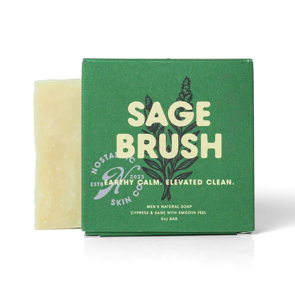 Best Soap for Men: Sage Brush - Bold Clean | Nostalgic - natural grooming product