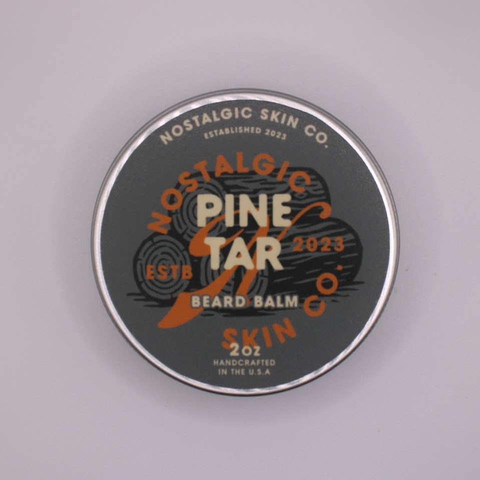 Pine tar beard balm – rugged, earthy fragrance with natural beard styling and health