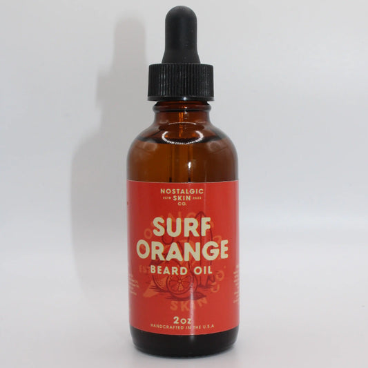 Best Beard Oil for Men - Surf Orange Boost | Nostalgic - natural grooming product