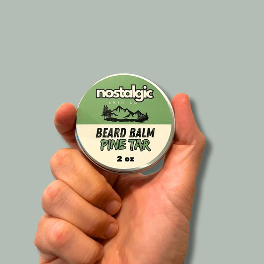Pine Tar Organic Beard Balm for Men – Styling and Conditioning with Earthy Scent