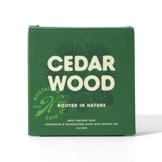 Cedarwood Soap Bar – Bold woodsy scent, cold-pressed for smooth, skin-soothing performance.