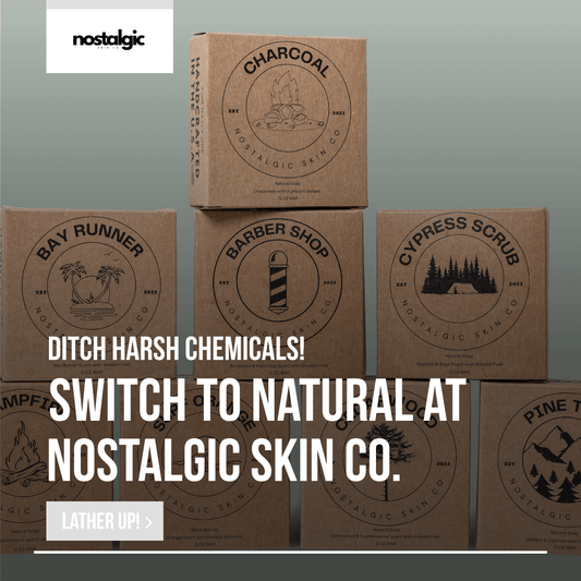 Nostalgic Skin Co's range of natural soaps