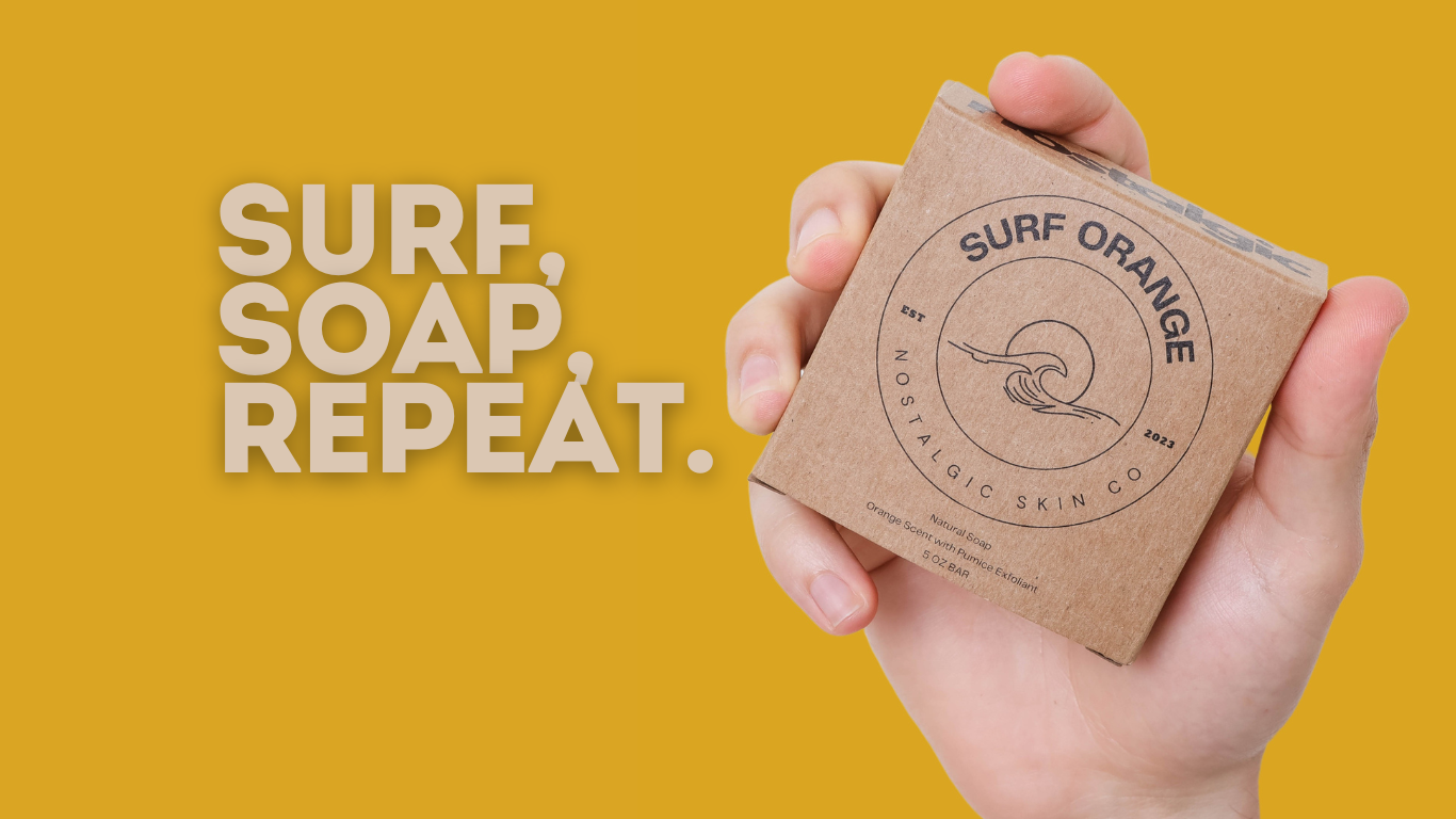 Best selling men’s soaps and grooming products displayed on rustic wooden surface