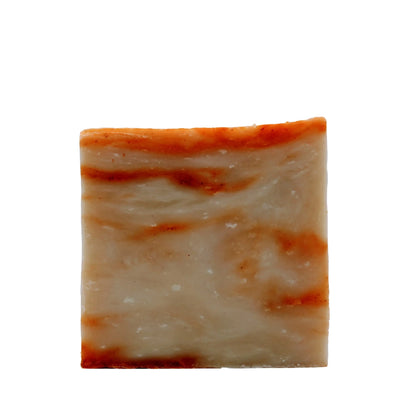 Surf Orange men's bar soap with a marbled orange and cream design, enriched with exfoliating and nourishing ingredients.