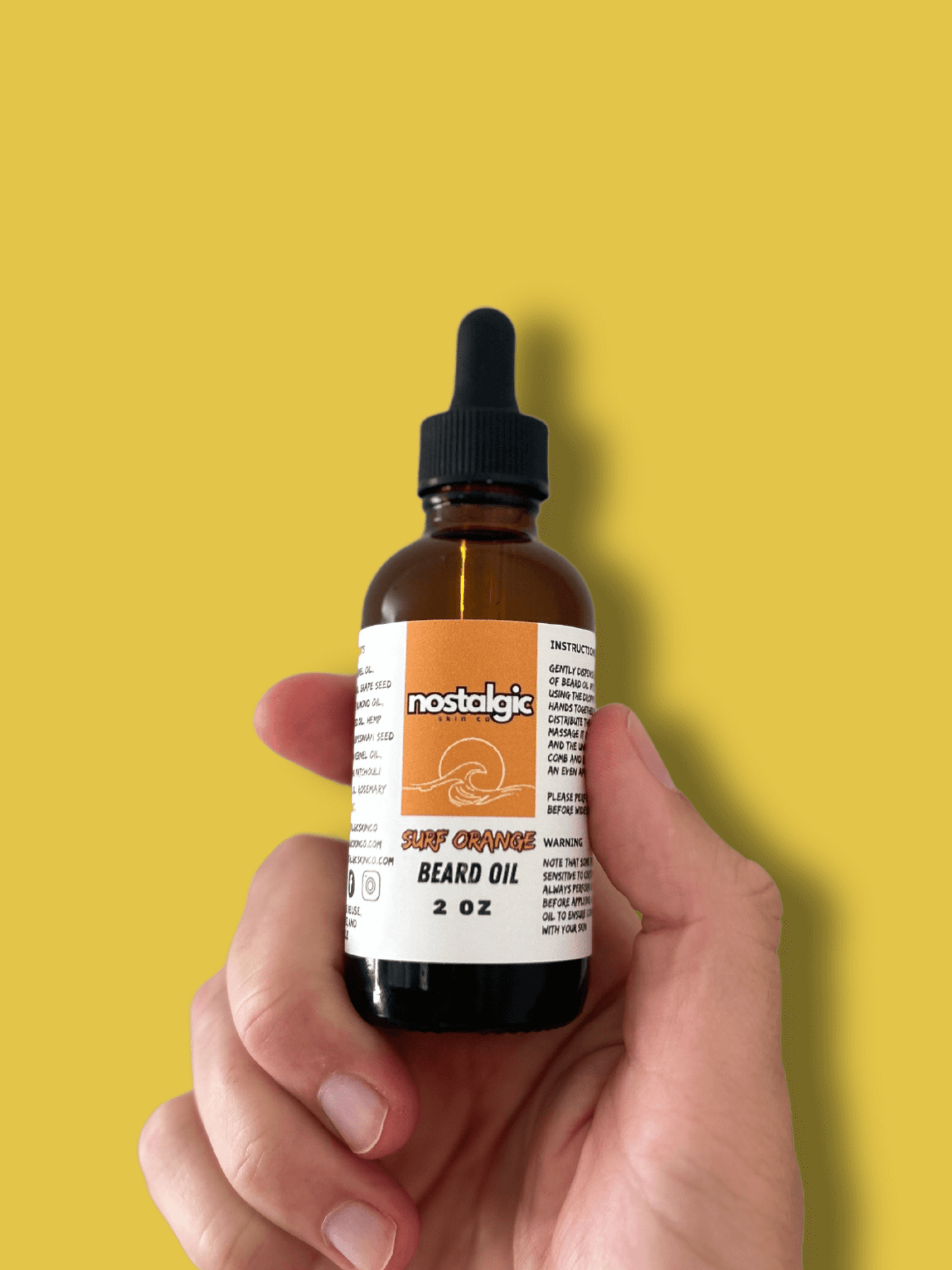 Surf Orange Beard Oil for Men – Energizing Citrus Beard Oil for Nourishment