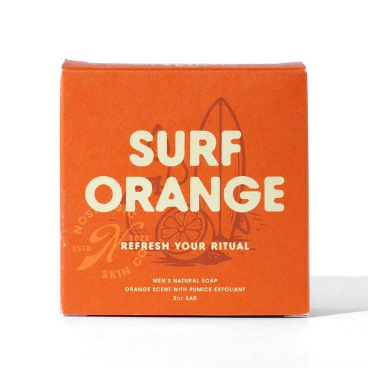 Best Soap for Men: Surf Orange Bar | Nostalgic Skin Co - natural grooming product