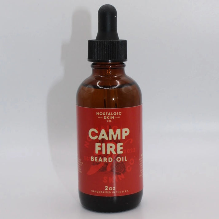 Best Oil for a Man's Beard? Try Campfire - Nostalgic Skin Co