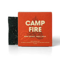 Campfire Bar Soap - Smoky Charcoal Clean for Men
