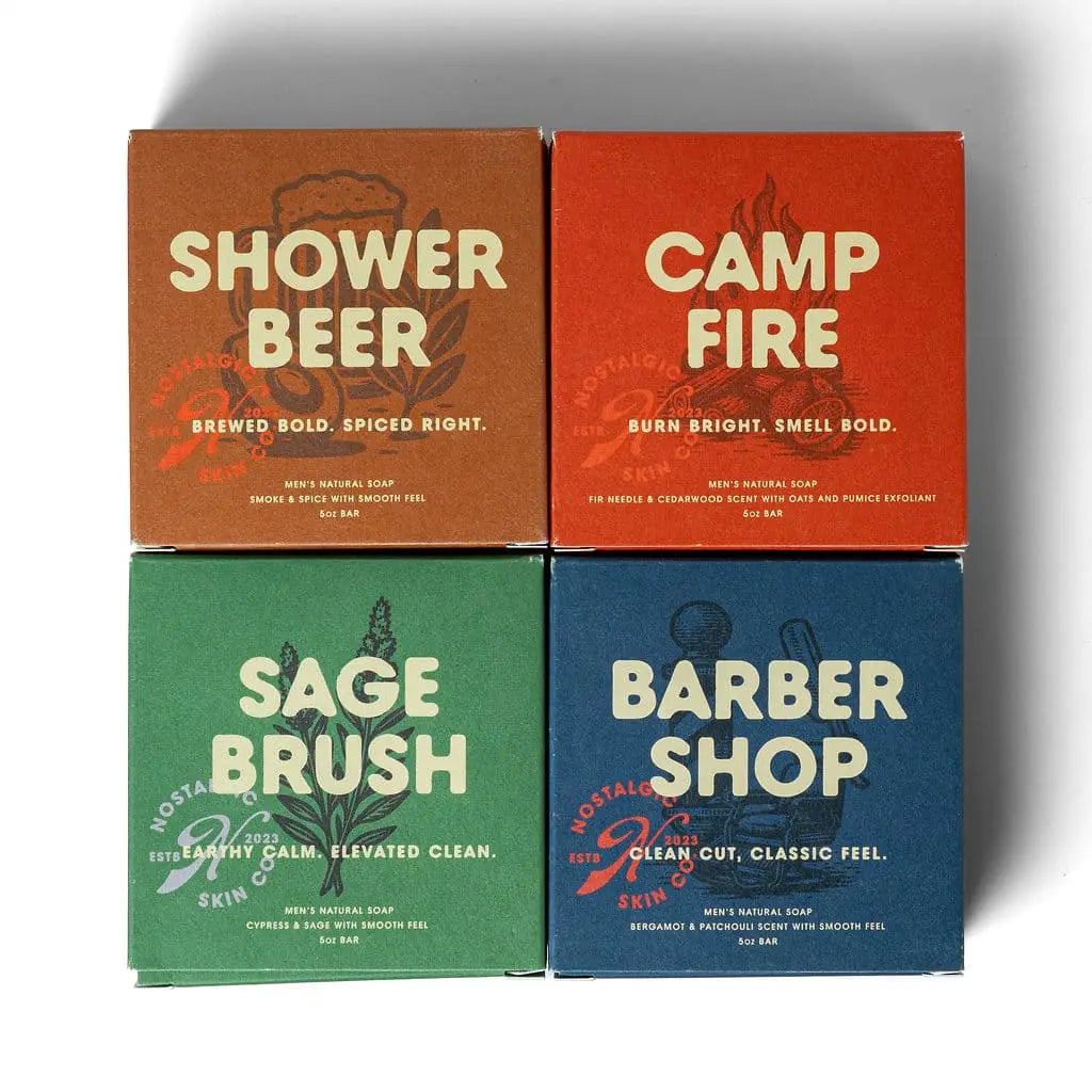 Men’s Soap Bar 4‑Pack – Natural, Rugged, Real Clean