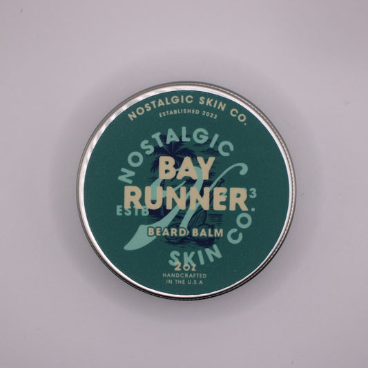 Bay Runner beard balm with ocean-inspired scent – bold tropical fragrance meets care