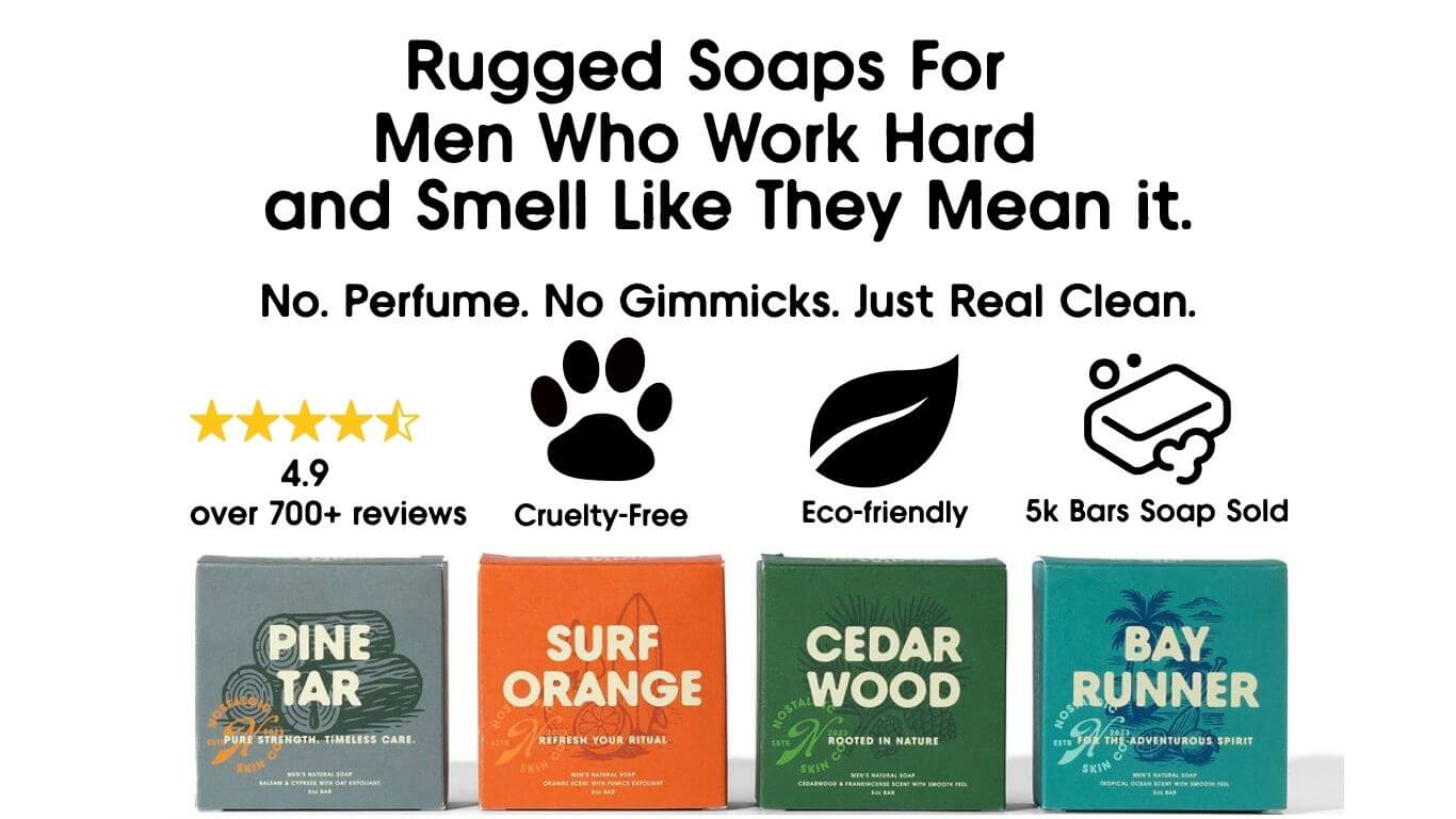 Handcrafted men’s soap with natural ingredients – Real Soap for Real Men