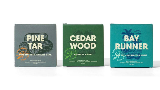 Mix 3-Pack of Natural Handcrafted Soaps for Men