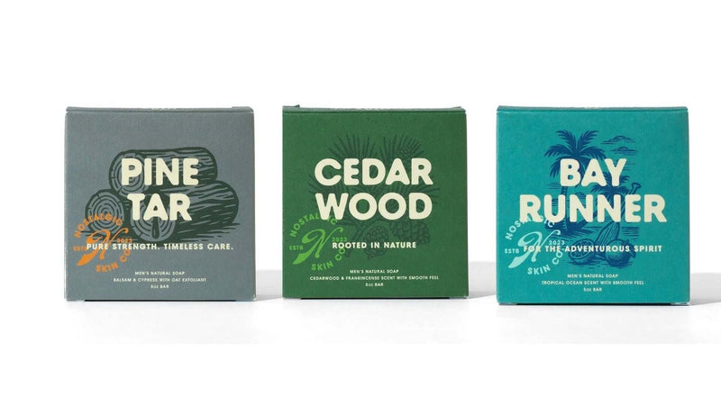 Best Soap for Men - 3-Pack Natural Soaps | Nostalgic